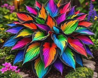 375+ Rainbow Hosta Seeds – Hartvormige sierschaduwtuinplanten, meerjarige zaden