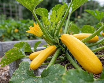 Geel Crookneck Squash Seeds Heirloom