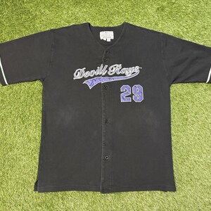 VTG 90s Rare Mirage Tampa Bay Devil Rays MLB Baseball genähtes Trikot Männer XL
