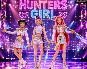 Demon Hunters Rumi Mira Zoey Anime Fashion Dolls – Figure da collezione fantasy ispirate al K-Pop