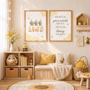 Bee Wall Art Bundle - Scripture Decor - Christian Prints