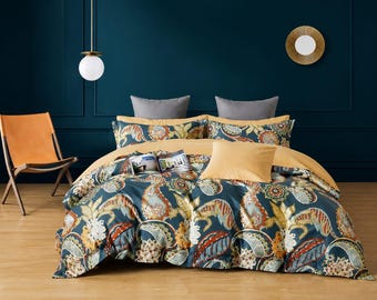 Premium Cotton Percale Duvet Cover Set – 1 Duvet Cover & 2 Pillowcases, 100% Natural Cotton, OEKO-TEX Certified, Reversible Luxury Bedding