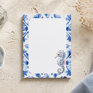 Digital Seaside Notepad Set, Printable Coastal Stationery, Beach Theme Memo Pads, Ocean Inspired Notepad PDF