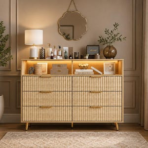 mid century modern nursery dresser Mid-Century Nursery Set