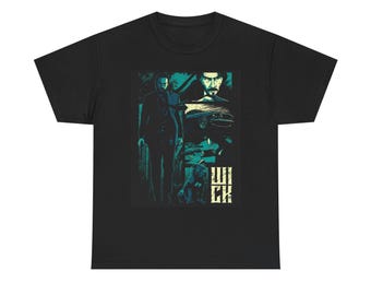 John Wick T-shirt filmposter grafische actie uniseks zwaar katoenen T-shirt