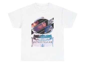 Interstellaire grafische T-shirt Vintage Movie Space Sci FI Unisex zwaar katoenen T-shirt