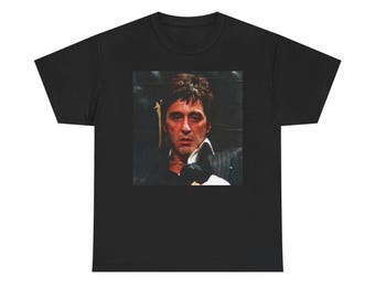 Scarface graphic T-shirt Tony Montana Miami, zwaar katoenen uniseks T-shirt