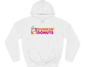 Dunkin Donuts Hoodie Logo Coffee Lover Retro Unisex College Hoodie