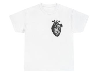 Heart Graphic T Shirt Unisex Heavy Cotton NEW Tee