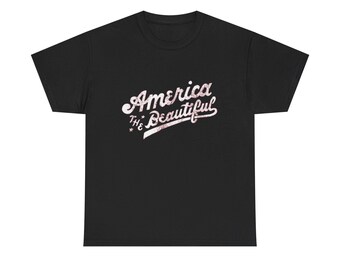 アメリカ・ザ・ビューティフル グラフィックTシャツ ヘビーコットンTシャツ