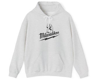 Milwaukee Tools Funny Graphic Hoodie Unisex Heavy Blend™ Hooded Sweatshirt
