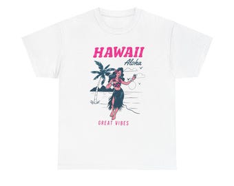 グレートバイブス ハワイ グラフィックTシャツ ヘビーコットンTシャツ