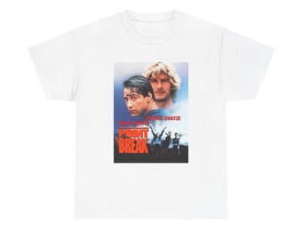 Point Break T shirt Vintage Movie Poster Retro Keanu Unisex Heavy Cotton Tee