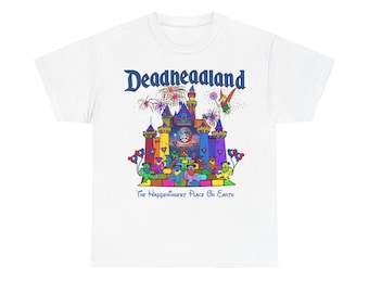 Grateful Dead T-shirt Vintage DEADHEADLAND Jerry Garcia, zwaar katoenen uniseks T-shirt
