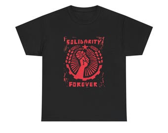 Grafisch T-shirt Solidarity Is Forever NEW ADULT, zwaar katoenen T-shirt voor volwassenen