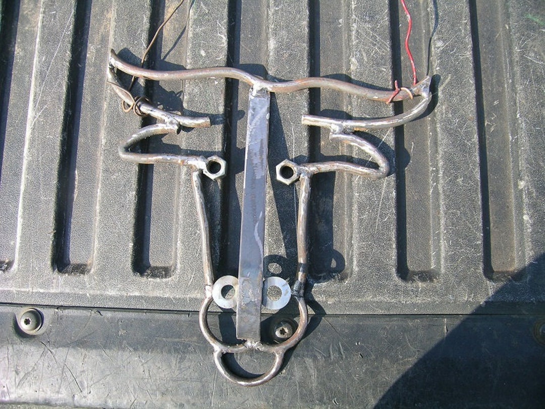Metal Bull Head Yard Art Sculpture 3/8th Round Stock Steel Can Etsy