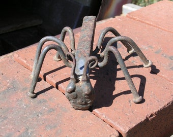 Hand made rail road spike bug / spider approx.  6x4
