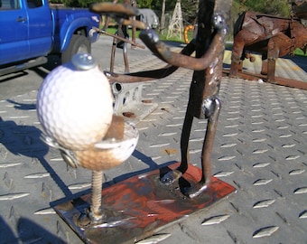 Railroad spike guy doing BBQ