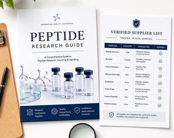 Peptide Supplier Vetting Guide | Verified Suppliers | Peptide Protocol | Research Compound Evaluation Framework | Digital Download