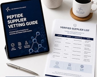 Peptide Supplier Source Vetting Guide | Due Diligence PDF | Research Guide | Checklist (Instant Download)