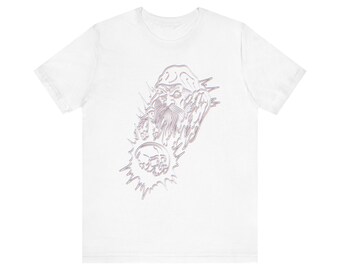 Japanese Mountain Landscape T-Shirt | Asian Art Graphic Tee | Tattoo Style Eastern Art