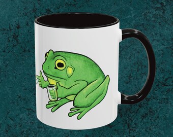Wachen und backen Frosch-Becher, lustiges Neuheits-Geschenk, 11 Unze