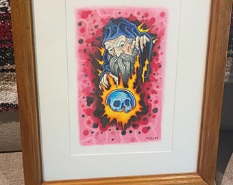 Wizard with crystal ball
