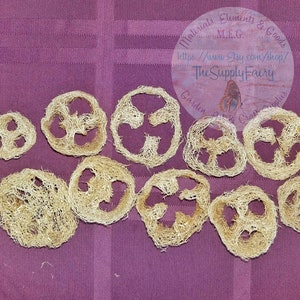 Organic Luffa Sponge Slices: Prewashed Biodegradable Soap Making Supplies
