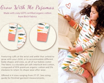Organic Cotton Grow With Me Pajamas