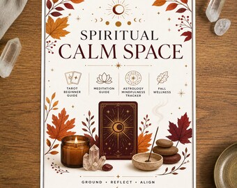 Planificador astrológico, planificador de meditación con tarot, guía de atención plena astrológica, rastreador espiritual para principiantes