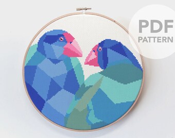 Takahe cross stitch pdf, New Zealand cross stitch art, Wildlife cross stitch, Kiwiana cross stitch, Easy cross stitch, Kiwi embroidery, Bird