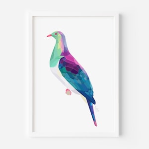 Kereru Print | New Zealand Art | Kereru Painting | New Zealand Kereru | New Zealand Wall Art | New Zealand Birds | Kiwiana | Kiwi Home Decor