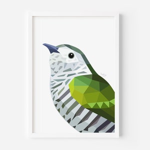Shining Cuckoo Print - New Zealand Cuckoo - Pipiwharauroa - Kiwi Art - New Zealand Art - Kiwi Painting - New Zealand Birds - Bird Art
