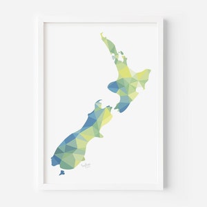 Neuseeland Print - Aotearoa Karte - Neuseeland Karte Kunst - Neuseeland Kunst - Kiwi Geschenk - Kiwi Künstler