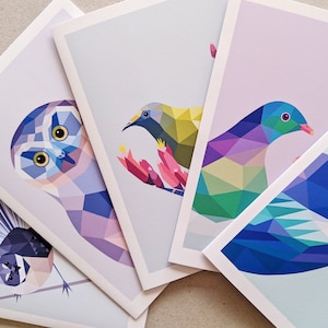 Cartão da Nova Zelândia - Cartão NZ Bird - Cartão Kiwiana - Arte Kiwi - Presente Kiwi - Arte da Nova Zelândia - Impressão Tui - Cartão Kiwi - Cartão de Natal Kiwi