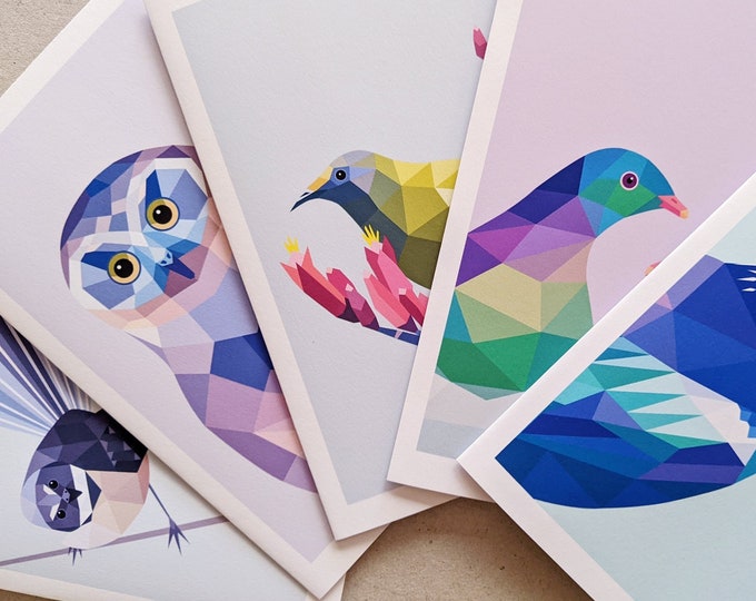 New Zealand Card - NZ Bird Card - Kiwiana Card - Kiwi Art - Kiwi Gift - New Zealand Art - Tui Print - Kiwi Card - Kiwi Christmas Card