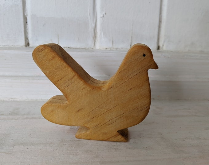 Wooden dove, Wooden toys, Dove toy, Wooden animals, Seasonal table decor, Spring table decor, Bird figure, Wooden bird, Christmas decor