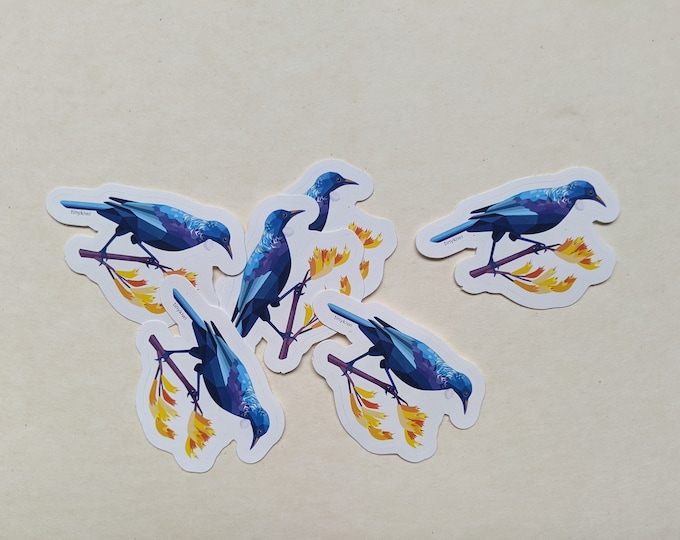 Tui sticker, Kiwi sticker, Kiwi bird sticker, New Zealand bird sticker, Bird sticker, Kiwiana sticker, New Zealand sticker, Kiwi gift