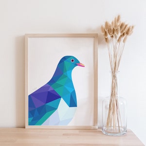 Kereru Print Kereru Illustration Kereru Art Kereru Painting New Zealand ...