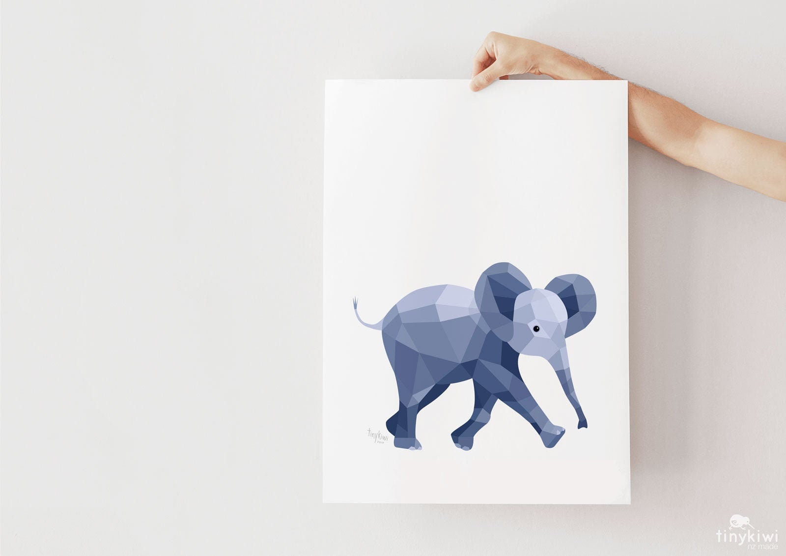 baby elephant prints for nursery