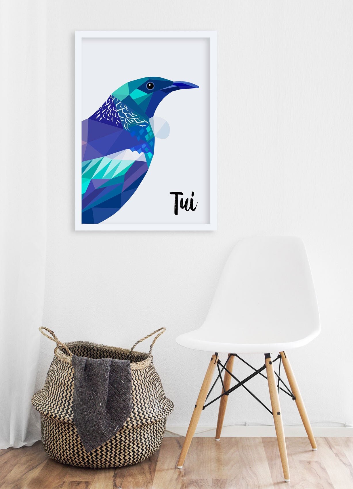 Tui Print Wall Art Native New Zealand Birds