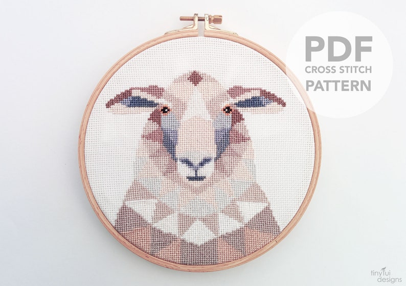 Cross stitch pattern, Sheep cross stitch, Animal cross stitch, New Zealand art, New Zealand cross stitch, Kiwi cross stitch, Sheep art image 4
