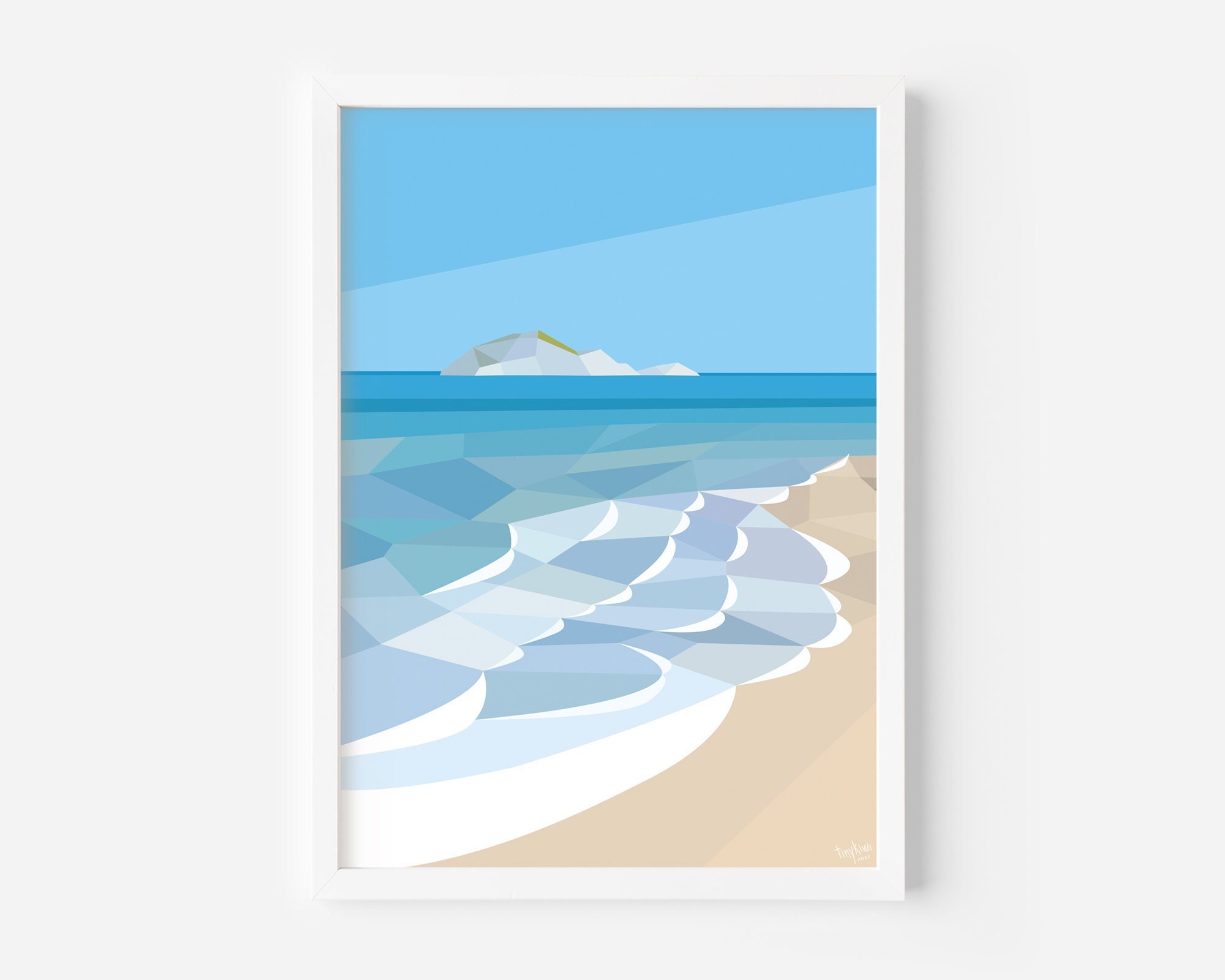 Minimal Print New Zealand beach art New Zealand Landscape New