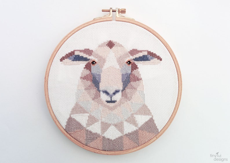 Cross stitch pattern, Sheep cross stitch, Animal cross stitch, New Zealand art, New Zealand cross stitch, Kiwi cross stitch, Sheep art image 1