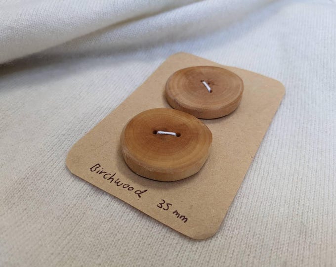 Wooden Button - Handmade button - Handcrafted Wooden Button - Chucky button - Large button - Coat button