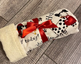 Burp Cloth / Changing Pad with Terry Cloth Towel: Puppy Love, Personalization Available