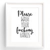 Relax Soak Unwind PRINTABLE Bathroom Wall Art Bathroom Decor Bathroom ...
