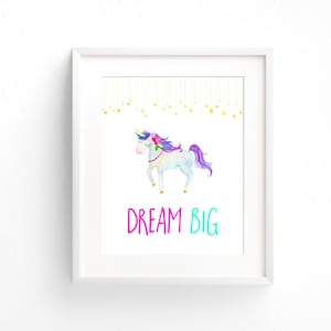 PRINTABLE Unicorn Nursery Decor Watercolour Nursery Wall Art - Etsy