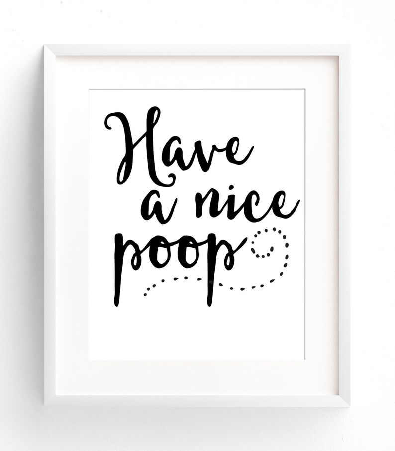 Targa Monkey Have A Nice Poop Targa Decorativa In Metallo 'Monkey Have