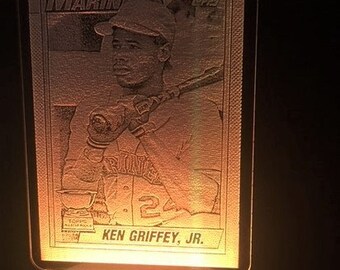 led laser cut lamp,Ken Griffey Jr,sport lamps,baseball lamps,desk lamps,laser cut graphics,led lights,nightlights,room decor,baseball